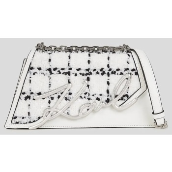 τσάντα karl lagerfeld χρώμα άσπρο, a3w30139 85% φυσικό