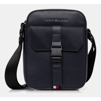 σακίδιο tommy hilfiger χρώμα ναυτικό μπλε, am0am13479 100%