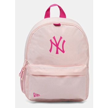 σακίδιο πλάτης new era χρώμα ροζ, 60667093 100% πολυεστέρας