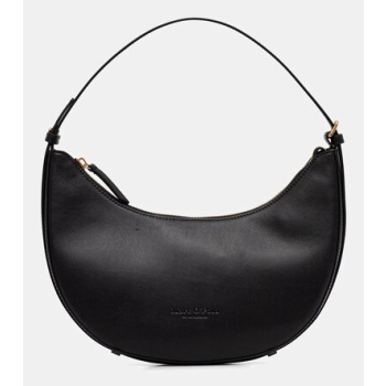δερμάτινη τσάντα marc o`polo χρώμα μαύρο, 50611950701141