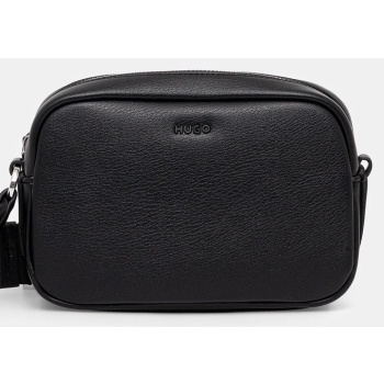 τσάντα hugo χρώμα μαύρο, 50547050 κύριο υλικό 62%