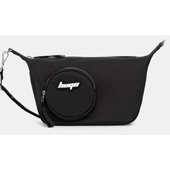 τσάντα hugo blue χρώμα μαύρο, 50551449 κύριο υλικό 100%