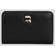 πορτοφόλι karl lagerfeld χρώμα: μαύρο, a3w32088 100% πολυουρεθάνη