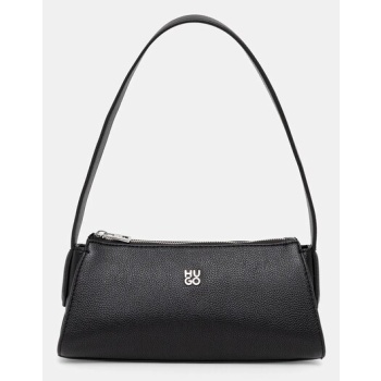 τσάντα hugo χρώμα μαύρο, 50546985 κύριο υλικό 60%