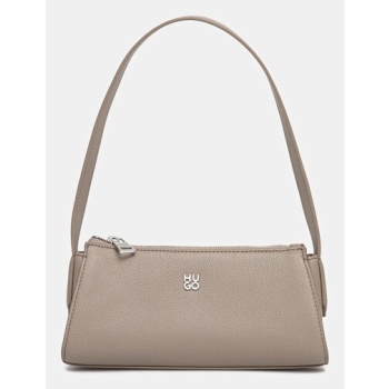 τσάντα hugo χρώμα μπεζ, 50546985 κύριο υλικό 60%