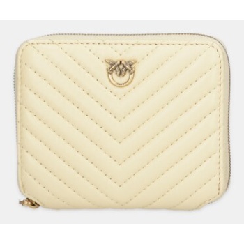 δερμάτινο πορτοφόλι pinko χρώμα πράσινο