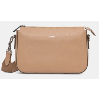 δερμάτινη τσάντα joop! χρώμα καφέ, 4140005976 φυσικό δέρμα