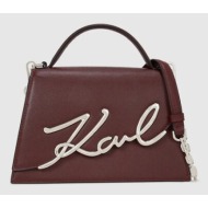 δερμάτινη τσάντα karl ...