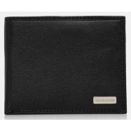 δερμάτινο πορτοφόλι u.s. polo assn. utah ανδρικό, χρώμα: μαύρο, weuua2614mha κύριο υλικό: 100% φυσικ