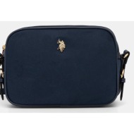 τσάντα u.s. polo assn. houston χρώμα: μπεζ, beuhu6381wzc κύριο υλικό: 70% πολυεστέρας, 30% πολυουρεθ