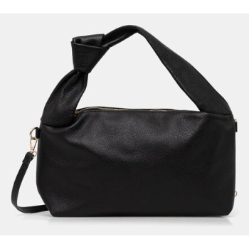 δερμάτινη τσάντα answear.lab χρώμα μαύρο 100% φυσικό δέρμα