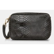 δερμάτινη τσάντα answear.lab χρώμα: πράσινο 100% φυσικό δέρμα