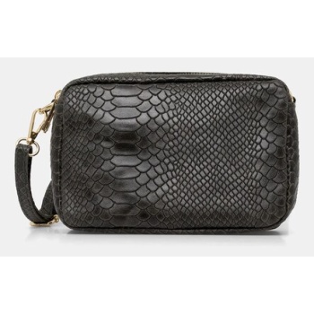 δερμάτινη τσάντα answear.lab χρώμα πράσινο 100% φυσικό