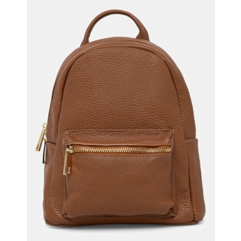 δερμάτινο σακίδιο answear.lab χρώμα καφέ 100% φυσικό δέρμα