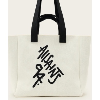 τσάντα allsaints izzy χρώμα άσπρο, w399xc 100% πολυεστέρας