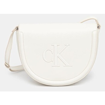 τσάντα calvin klein χρώμα μπεζ, lv04f3221g 100%