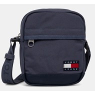 σακίδιο tommy jeans χρώμα: μπλε, am0am13389 95% ανακυκλωμένος πολυεστέρας, 5% πολυουρεθάνη