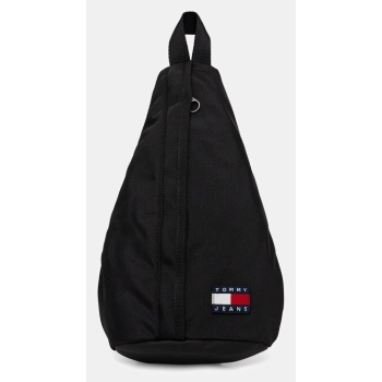 σακίδιο πλάτης tommy jeans χρώμα μαύρο, am0am13391 95%