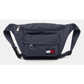 τσάντα φάκελος tommy jeans χρώμα μπλε, am0am13390 95%