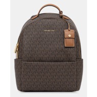 σακίδιο πλάτης michael michael kors sable χρώμα: καφέ, 30t5g3xb2b συνθετικό ύφασμα