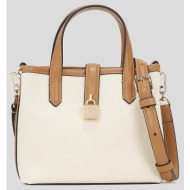 τσάντα karl lagerfeld χρώμα: μπεζ, a3w30286 κύριο υλικό: 100% βαμβάκι
πρόσθετο υλικό: 100% φυσικό δέ