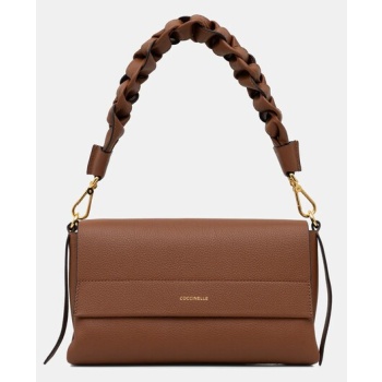 δερμάτινη τσάντα coccinelle boheme grana double χρώμα