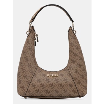 τσάντα guess calista χρώμα μπεζ, hwsg73 34170 κύριο υλικό