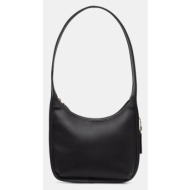 δερμάτινη τσάντα coach χρώμα: μαύρο, caf11 κύριο υλικό: φυσικό δέρμα