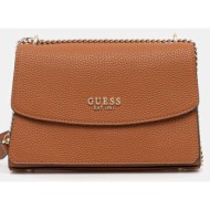 τσάντα guess calista χρώμα: καφέ, hwbg73 34210 υλικό 1: 100% πολυουρεθάνη
υλικό 2: 100% πολυεστέρας