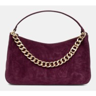 τσάντα σουέτ twinset χρώμα: καφέ, 252tb7162 κύριο υλικό: 100% δέρμα σαμουά
φόδρα: 65% πολυεστέρας, 3