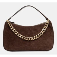 τσάντα σουέτ twinset χρώμα: καφέ, 252tb7162 κύριο υλικό: 100% δέρμα σαμουά
φόδρα: 65% πολυεστέρας, 3