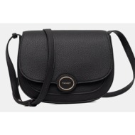 τσάντα twinset χρώμα: μαύρο, 252tb7294 100% πολυουρεθάνη