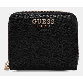 πορτοφόλι guess laurel χρώμα μαύρο, swzg74 59137 υλικό 1