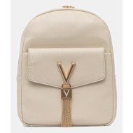 σακίδιο πλάτης valentino bags χρώμα: μπεζ, vbs9ak20 100% πολυουρεθάνη