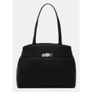 τσάντα valentino bags χρώμα: μαύρο, vbs9ad01 100% πολυουρεθάνη