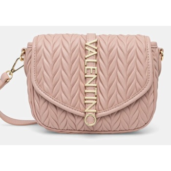 τσάντα valentino bags χρώμα ροζ, vbs9ab09 100% πολυουρεθάνη