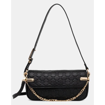 τσάντα aldo χρώμα μαύρο, umaulian.001 κύριο υλικό 100%