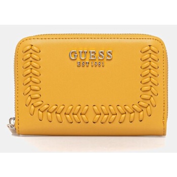 πορτοφόλι guess tatum χρώμα κίτρινο, swng96 67140 κύριο