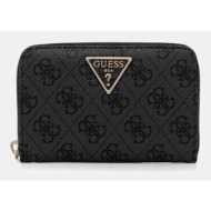 πορτοφόλι guess laurel χρώμα: γκρι, swsg74 59140 συνθετικό ύφασμα