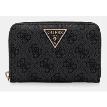 πορτοφόλι guess laurel χρώμα γκρι, swsg74 59140 συνθετικό