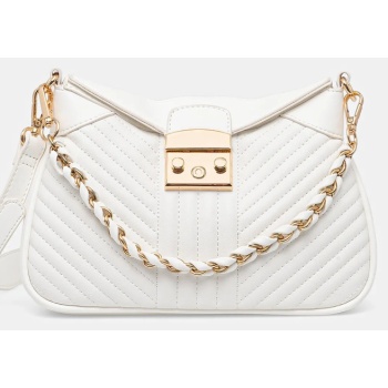 τσάντα morgan χρώμα άσπρο, 2rita κύριο υλικό 100%