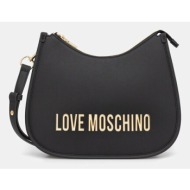 τσάντα love moschino χρώμα: μαύρο, jc4021pp1nkd0000 κύριο υλικό: 100% πολυουρεθάνη