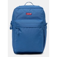 σακίδιο πλάτης levi`s χρώμα: μπλε, d5463 100% πολυεστέρας