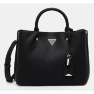 τσάντα guess meridian χρώμα: μαύρο, hwbg69 74060 υλικό 1: 100% πολυουρεθάνη
υλικό 2: 100% πολυεστέρα
