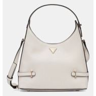 τσάντα guess rosalba χρώμα: άσπρο, hwzg96 57010 100% πολυουρεθάνη