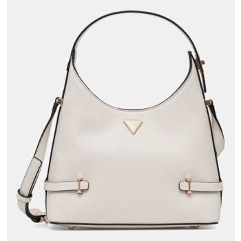 τσάντα guess rosalba χρώμα άσπρο, hwzg96 57010 100%