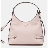 τσάντα guess rosalba χρώμα: ροζ, hwzg96 57010 100% πολυουρεθάνη