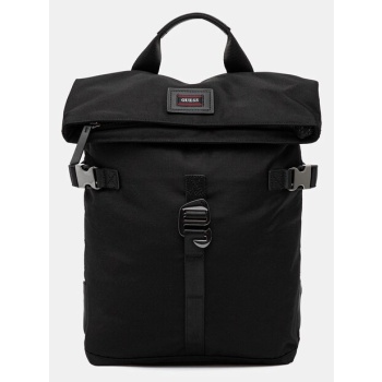 σακίδιο πλάτης guess arezzo χρώμα μαύρο, hmarhn p5333 100%