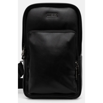 σακίδιο πλάτης guess boston χρώμα μαύρο, hmboca p5326