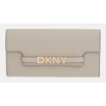 πορτοφόλι dkny χρώμα μπεζ, r52qkm29 φόδρα 100%